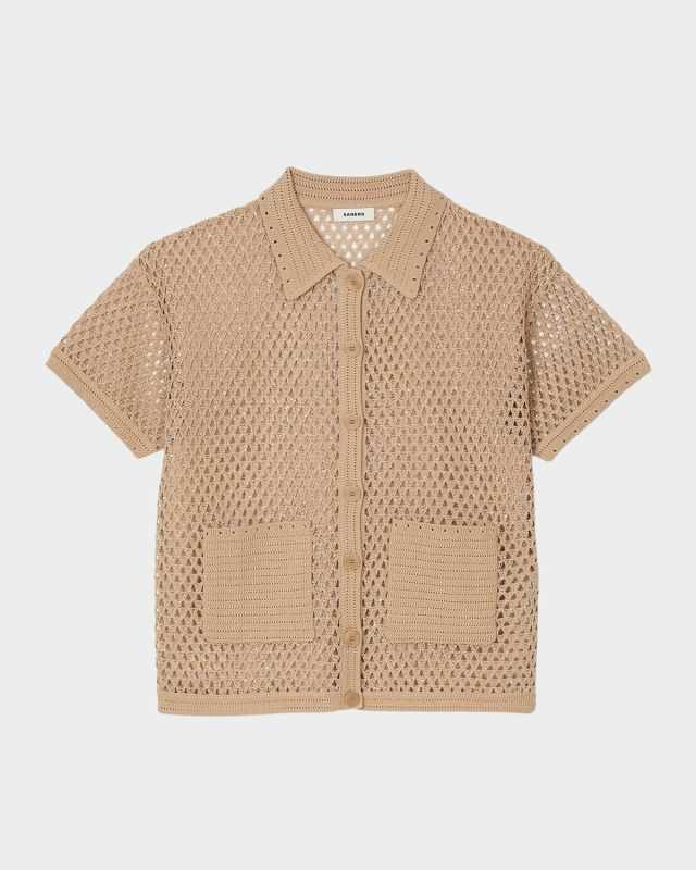Elio Embellished Short-Sleeve Cardigan